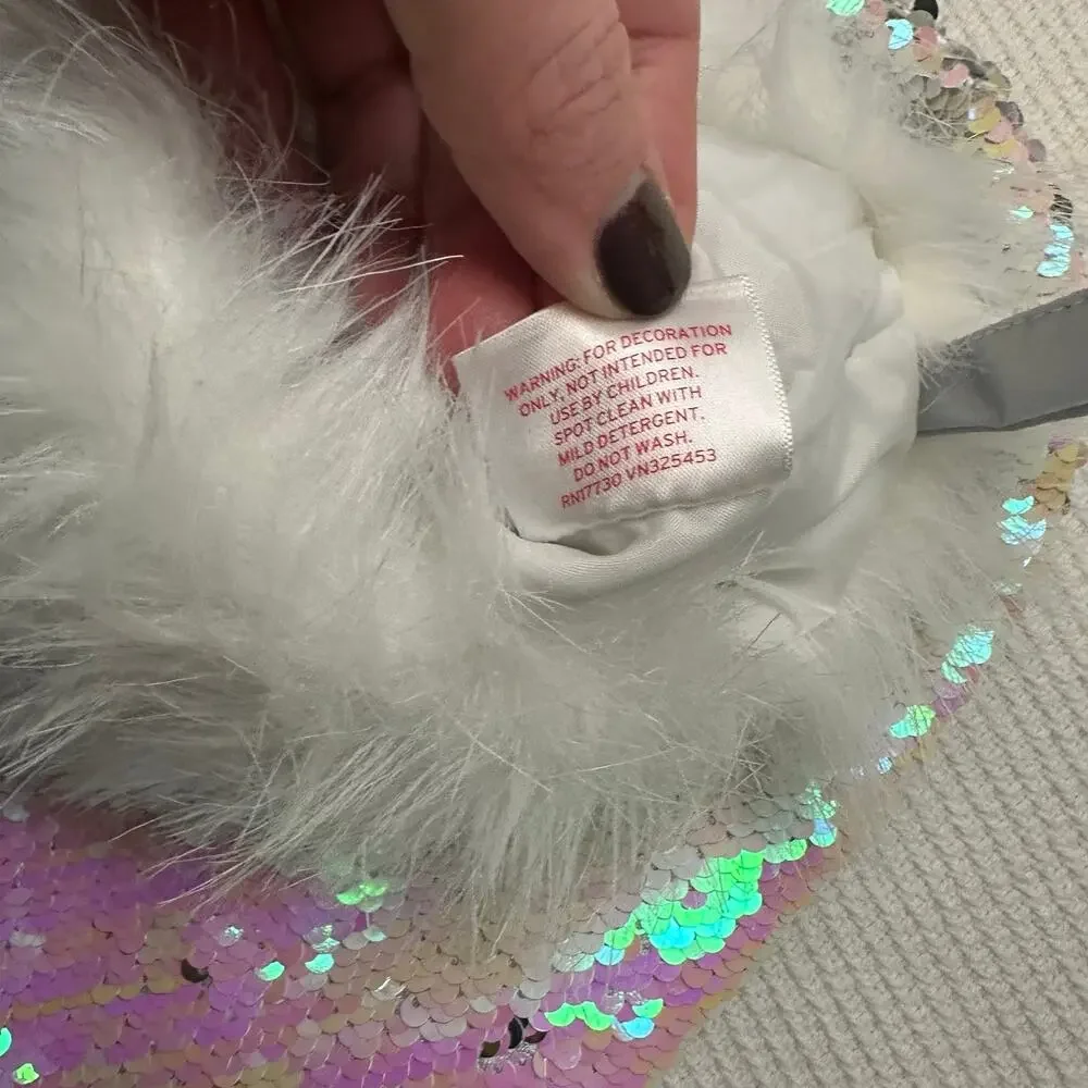 Target Wondershop Fur Sequin flip sequin unicorn color stocking